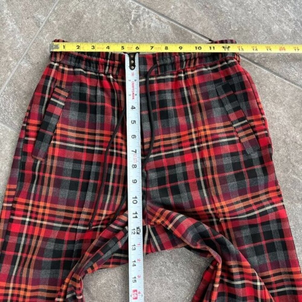 Urban Outfitters Plaid Pull-On Pants Size XS Straight Leg Elastic Waist - Picture 5 of 14
